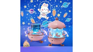 პროექტორი Bluetooth მხარდაჭერით, Bunny House Projection Lamp/BT Speaker, Pink