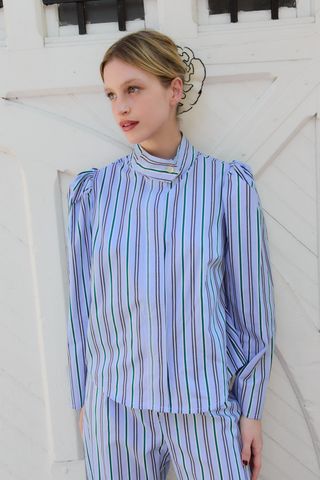 Blusa Malasaña Rayas Azul M