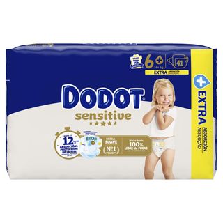 Dodot Fraldas Sensitive T6+, +14kg, 41 Un