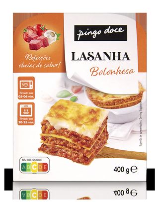 Lasanha Bolonhesa Refrigerada Pingo Doce 400G