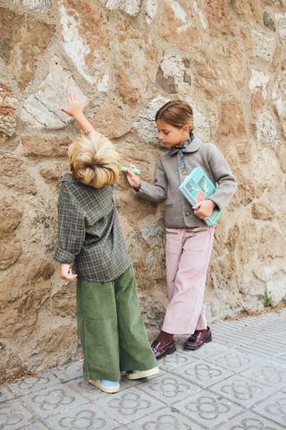 Pantalón Kids Pana Rosa 8 A