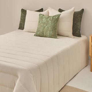 Edredón Reversible Con Interior De Borreguito Repola Crudo cama 150-160cm