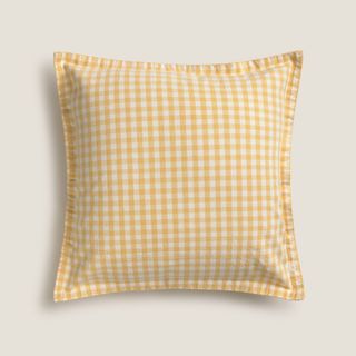 Funda Cojín Vichy Kimivu Amarillo 45x45 cm