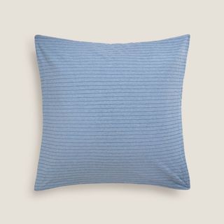 Funda De Cuadrante De Algodón Punto A Rayas Punra Azul Cuadrado mediano