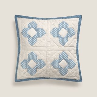 Funda De Cuadrante De Algodón De Patchwork Inpatcol Azul Cuadrado mediano