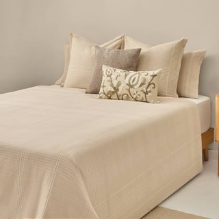 Funda Nórdica De Algodón 180 Hilos Con Relieve De Cuadros
 Relieve De Cuadros
 Ritcuad Marron Beige cama 80-90cm