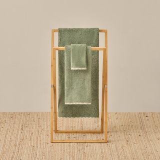 Toalla De Baño De Algodón Rizo 500G Unimax Verde Hiedra 50x90 cm