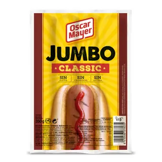 Salchichas Jumbo Oscar Mayer 4U 350G (213421)
