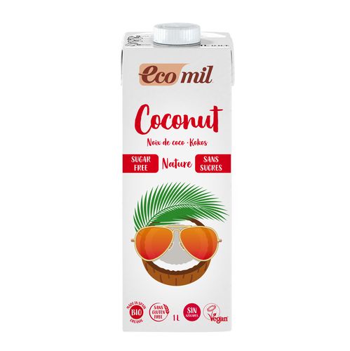 Ecomil Coconut Milk Sugar Free 1l - Non Dairy