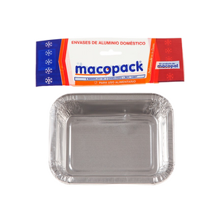 Bandeja Aluminio Macopack 18X3 Piezas