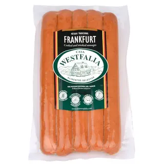 Salchichas Alemanas Frankfurt Con Tripa Natural Casa Wstfalia 5Ud 275Grs