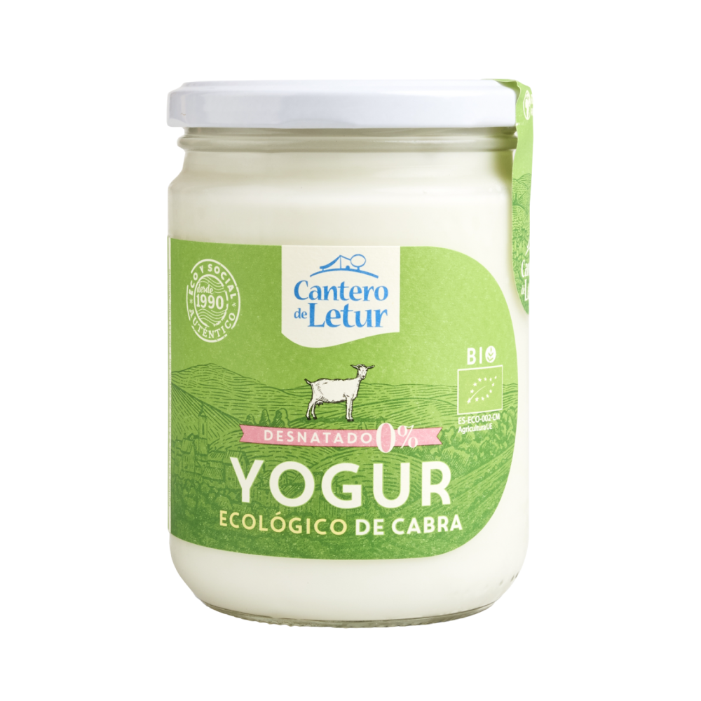 Iogurte Cabra Natural Desnatado Bio El Cantero de Letur 420 Gramas