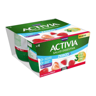 ACTIVIA Iogurte Magro Triplo 0% Bifidus Morango 4x120 g