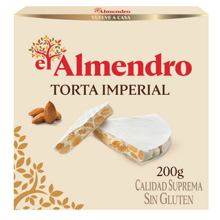 Turrón Torta Imperial Amandes Croquantes El Almendro 200g