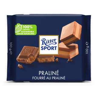 შოკოლადის ფილა ნუგა /რიტერ სპორტი/ 100გრ