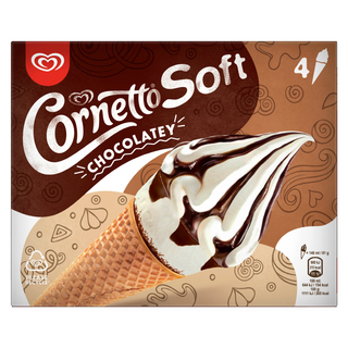 Helado Cornetto Soft Chocolate 4x324 Gr.