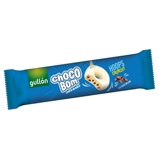 Galleta Chocobom Hoops choco blanco GULLÓN, paquete 128 g