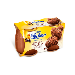 Postre Lácteo (Delicias) de Trufa La Lechera de Nestlé 2 X 125 G.