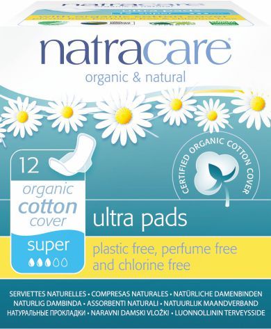 Penso Algodao Bio Fino Alas Super Bio 12 Unidades Natracare