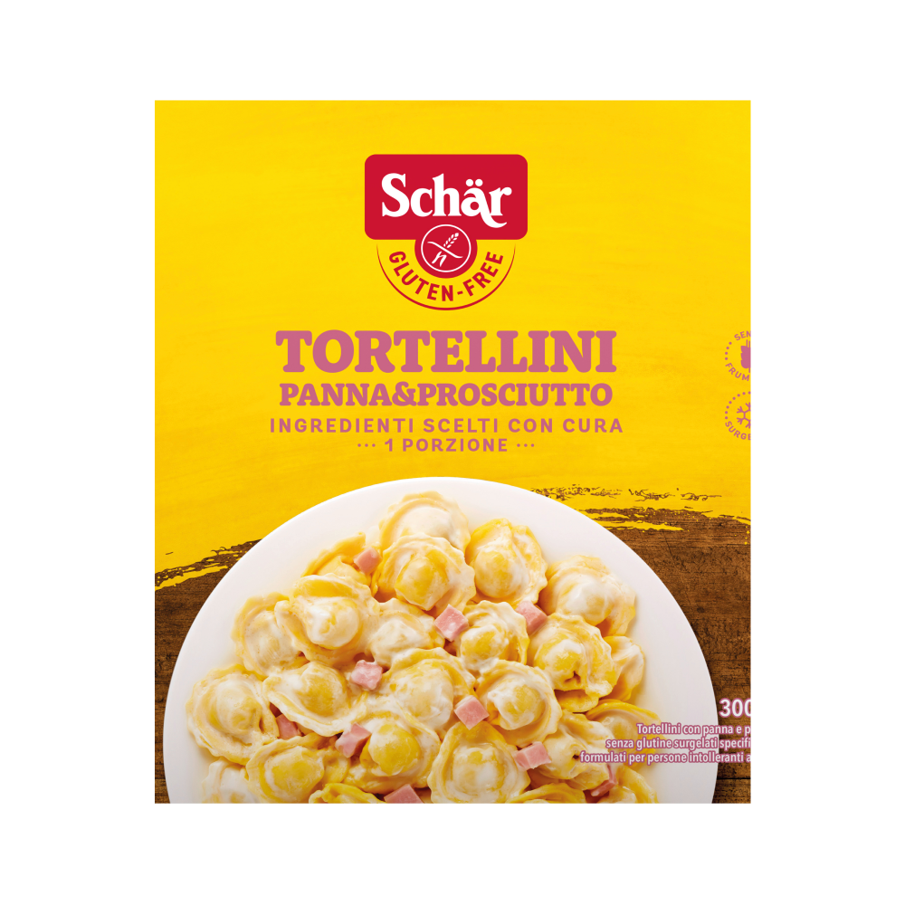 Tortellini Sem Glúten com Carne Porco e Natas Congelado 300Gr Schär