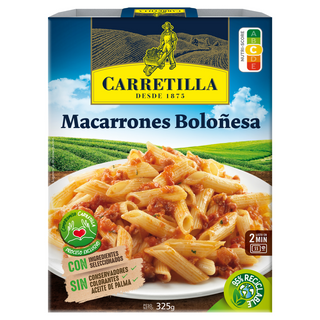 Macarrones A La Boloñesa Carretilla 325 G.