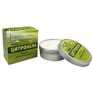 Свічка ароматична Киш-Комар з ефірною оляєю цитронели 200 г