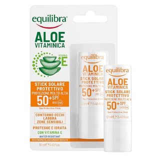 Стік Equilibra (Еквілібра) Aloe (Алое) сонцезахисний для тіла SPF50+ чутливі зони 12 мл