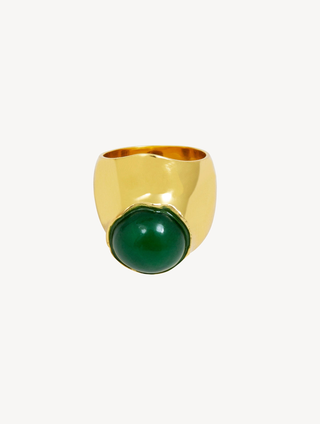 BALI ANILLO ORO VERDE T14