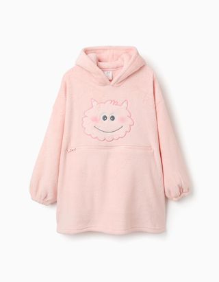Camisola de peluche convertível 'Monstros das Emoções' para menina, rosa, Tamanho S