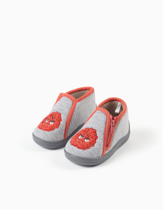 Pantufas com bordado Monstros das Emoções para bebé menino, cinza, Tamanho 21