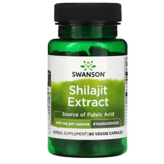 Swanson - Shilajit Extract Standardized 400mg(60აბი)