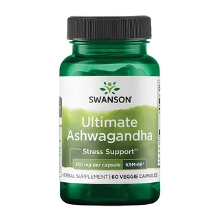 Swanson - Ultimate Ashwagandha - Ksm-66 250mg(60აბი)