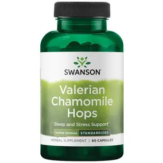 Swanson - Full Spectrum Valerian, Chamomile & Hops(60აბი)