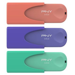 Pack 3 Pendrives Memoria USB-C 2.0 PNY Arty Edition 64GB
