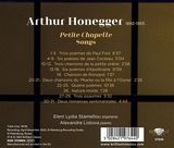 Honegger-petite chapelle songs
