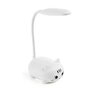LUZ LED GATO BLANCO ESCRITORIO