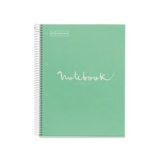 Libreta Miquelrius A4 80 hojas Cuadriculada Emotions Craft Menta