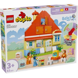 LEGO DUPLO Bluey 10459 Casa Familiar de Bluey con Juego de Memoria