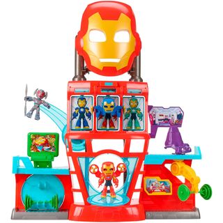 HASBRO - Set do Quartel-General Iron Man And His Awesome Friends Marvel