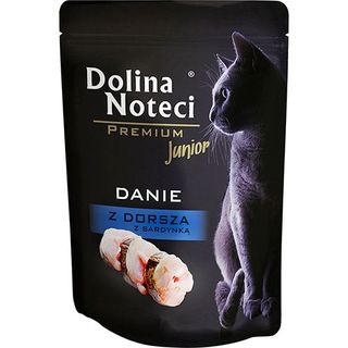 Zestaw promocyjny 10 szt. - 20% Dolina Noteci Karma dla kota dorsz junior 85 g