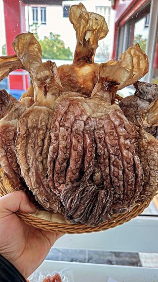Poulpe séchée