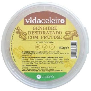 Gengibre desidratado com frutose