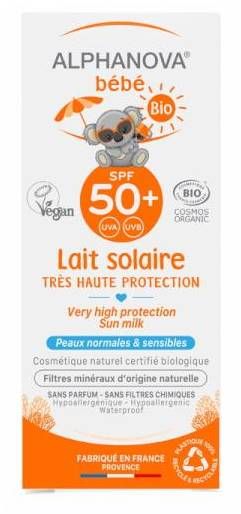 Protetor Solar BIO Loção Bebé FPS 50+ - Proteção muito elevada