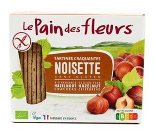 Tosta de avelã sem glúten - pain des fleurs