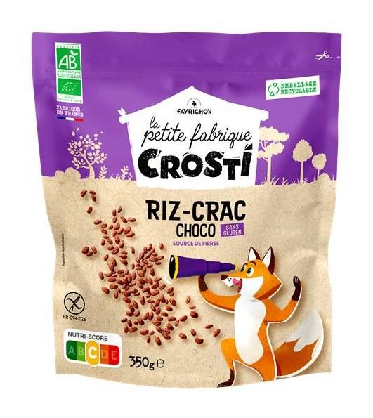 Arroz tufado biológico com chocolate sem glúten