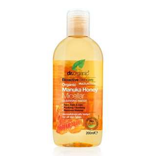 Dr.Organic მანუკას თაფლი  მიცერალური წყალი