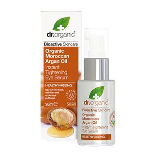 Dr Organic არგანის ზეთის ნაოჭების საწინააღმდეგო თვალის შრატი