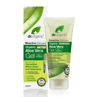 Dr.Organic ალოე ვერას გელი კიტრი,ჰამამელისა და კალენდულა