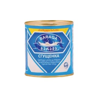 შესქელებული რძის შემცველი პროდუქტი "ბარაქა"  8,5% 370 გრ