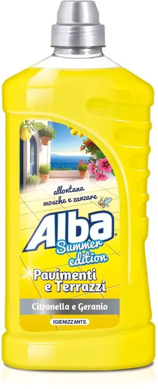Alba Detersivo Pavimenti Citronella E Geranio 1 Litro   Dsm116
